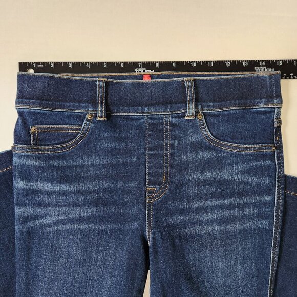 Spanx EveryWear Flare Jeans S Petite Clean Indigo Pull On‎ Stretch Denim 20327Q - Picture 5 of 11